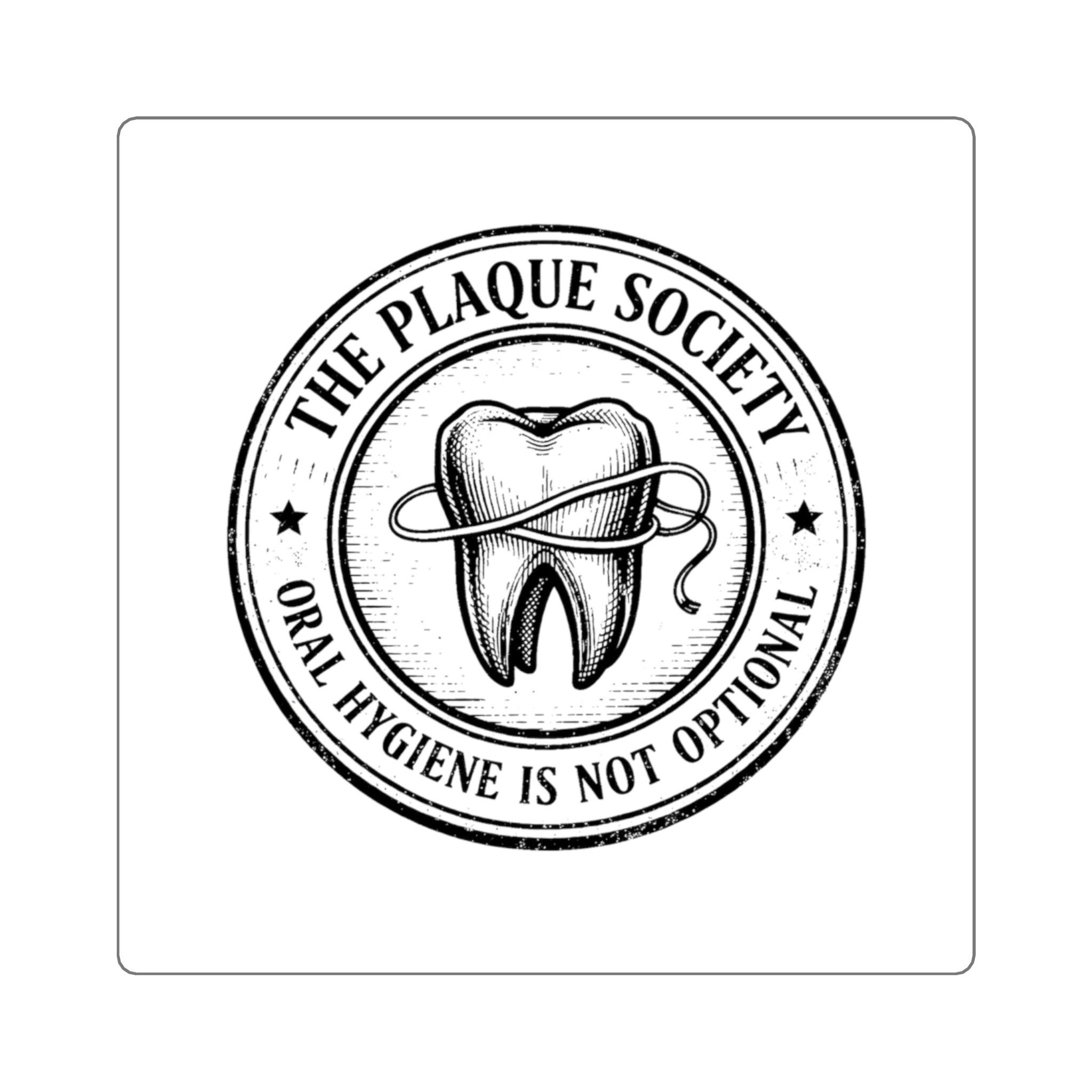 THE PLAQUE SOCIETY — Signature sticker