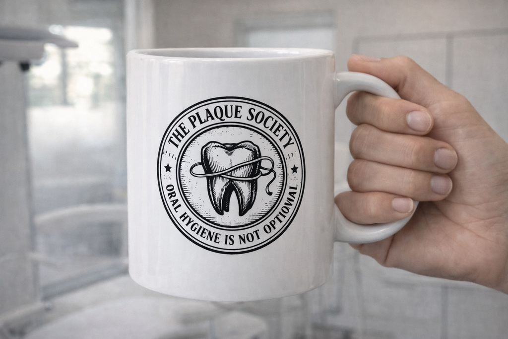 THE PLAQUE SOCIETY — Signature mug